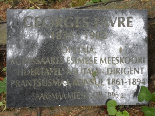 Plaque commémorative en l'honneur de M. Georges Favres - JPEG